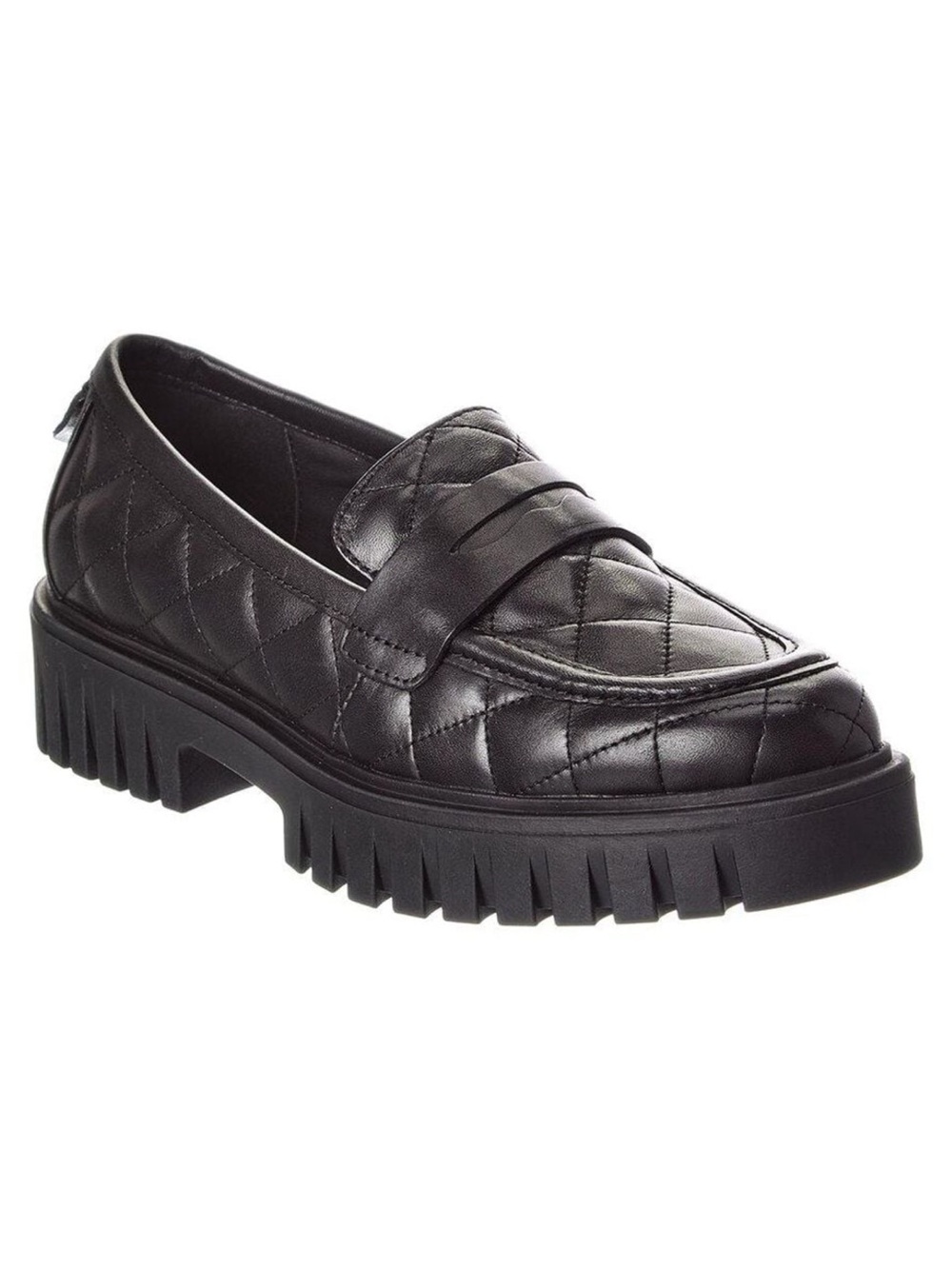 NWT The Flexx CAROLINA Black Leather Quilted Loafers Size 8.5